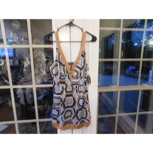 NWT Hale Bob Multi-Color Retro Print Sleeveless Tunic- Small